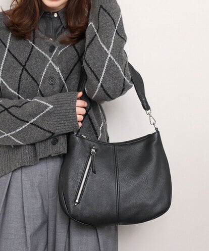BPKAG34280 MK MICHEL KLEIN BAG [2WAY]アシメファスナーレザーデザインバッグ
