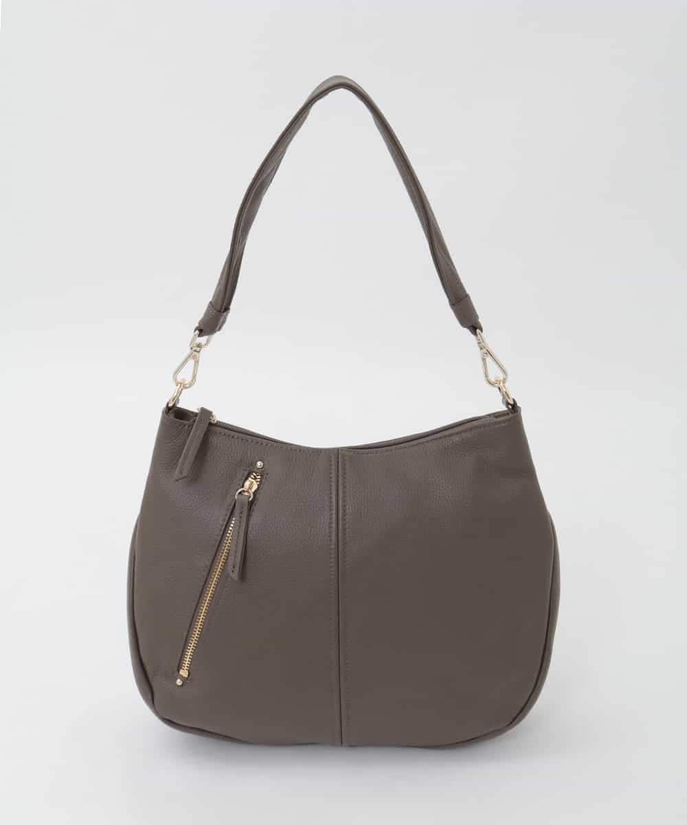 BPKAG34280 MK MICHEL KLEIN BAG(MK ミッシェルクラン バッグ) [2WAY]アシメファスナーレザーデザインバッグ ブラウン