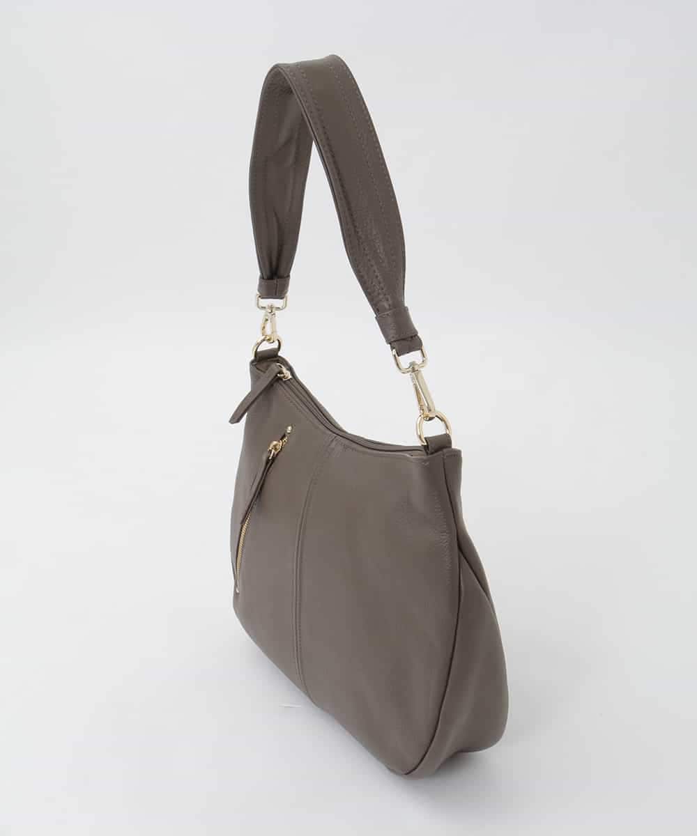 BPKAG34280 MK MICHEL KLEIN BAG(MK ミッシェルクラン バッグ) [2WAY]アシメファスナーレザーデザインバッグ ブラウン