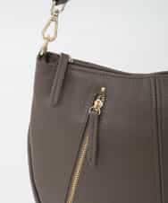 BPKAG34280 MK MICHEL KLEIN BAG(MK ミッシェルクラン バッグ) [2WAY]アシメファスナーレザーデザインバッグ ブラウン