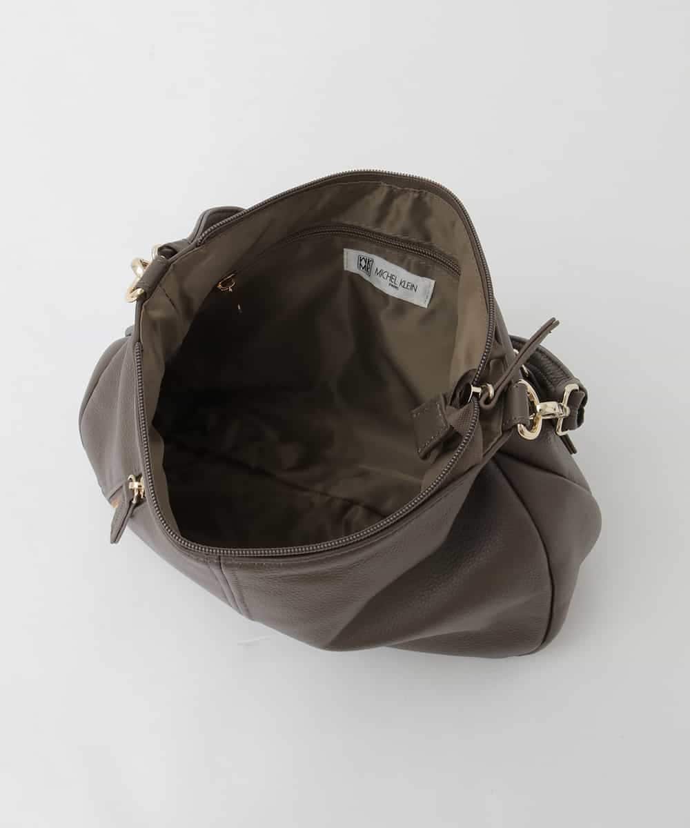 BPKAG34280 MK MICHEL KLEIN BAG(MK ミッシェルクラン バッグ) [2WAY]アシメファスナーレザーデザインバッグ ブラウン