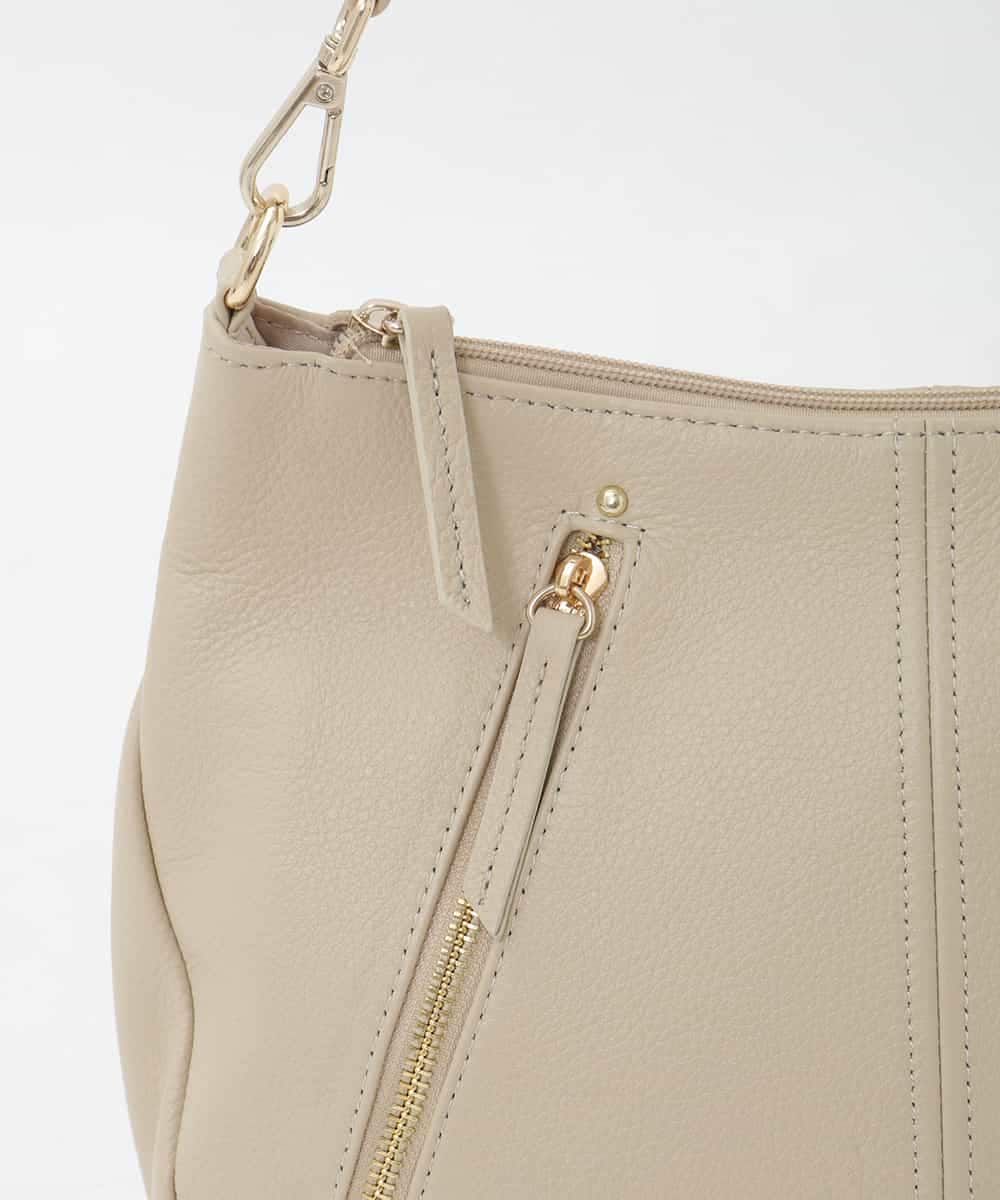 BPKAG34280 MK MICHEL KLEIN BAG(MK ミッシェルクラン バッグ) [2WAY]アシメファスナーレザーデザインバッグ ブラウン