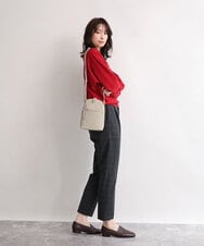 BPKAG80190 MK MICHEL KLEIN BAG(MK ミッシェルクラン バッグ) [300g以下の軽量]牛革ラウンドジップショルダーバッグ グリーン