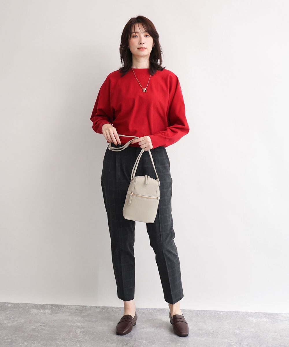 BPKAG80190 MK MICHEL KLEIN BAG(MK ミッシェルクラン バッグ) [300g以下の軽量]牛革ラウンドジップショルダーバッグ グリーン