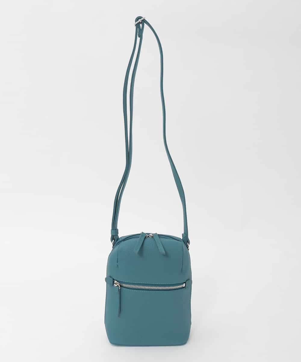 BPKAG80190 MK MICHEL KLEIN BAG(MK ミッシェルクラン バッグ) [300g以下の軽量]牛革ラウンドジップショルダーバッグ ライトグリーン