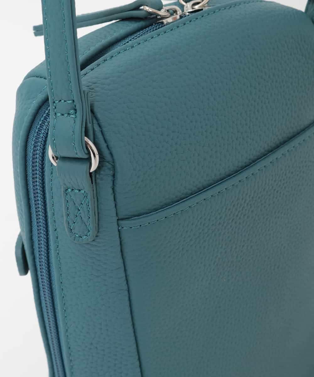 BPKAG80190 MK MICHEL KLEIN BAG(MK ミッシェルクラン バッグ) [300g以下の軽量]牛革ラウンドジップショルダーバッグ ライトグリーン