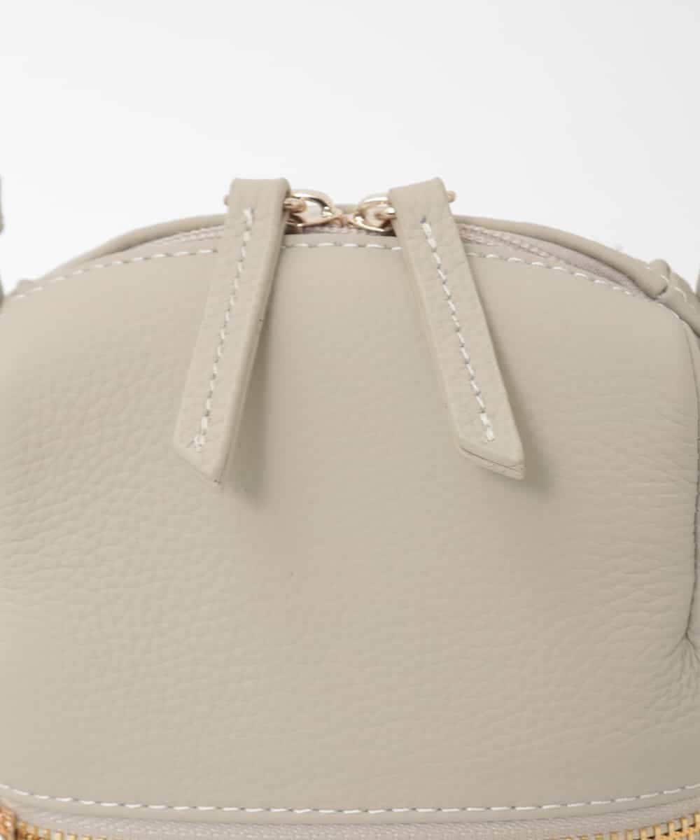 BPKAG80190 MK MICHEL KLEIN BAG(MK ミッシェルクラン バッグ) [300g以下の軽量]牛革ラウンドジップショルダーバッグ ライトグリーン