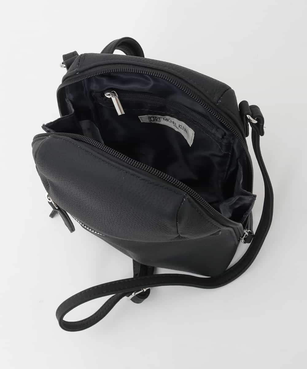 BPKAG80190 MK MICHEL KLEIN BAG(MK ミッシェルクラン バッグ) [300g以下の軽量]牛革ラウンドジップショルダーバッグ ライトグリーン