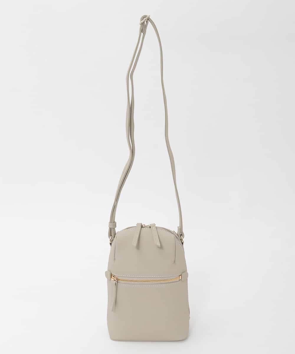 BPKAG80190 MK MICHEL KLEIN BAG(MK ミッシェルクラン バッグ) [300g以下の軽量]牛革ラウンドジップショルダーバッグ アイボリー
