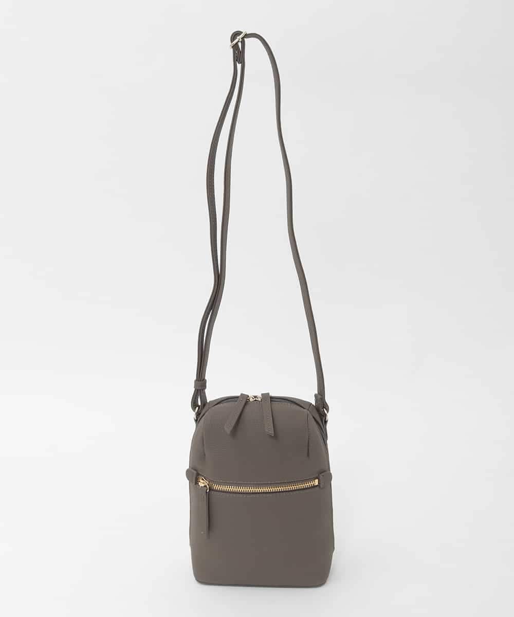 BPKAG80190 MK MICHEL KLEIN BAG(MK ミッシェルクラン バッグ) [300g以下の軽量]牛革ラウンドジップショルダーバッグ ベージュ