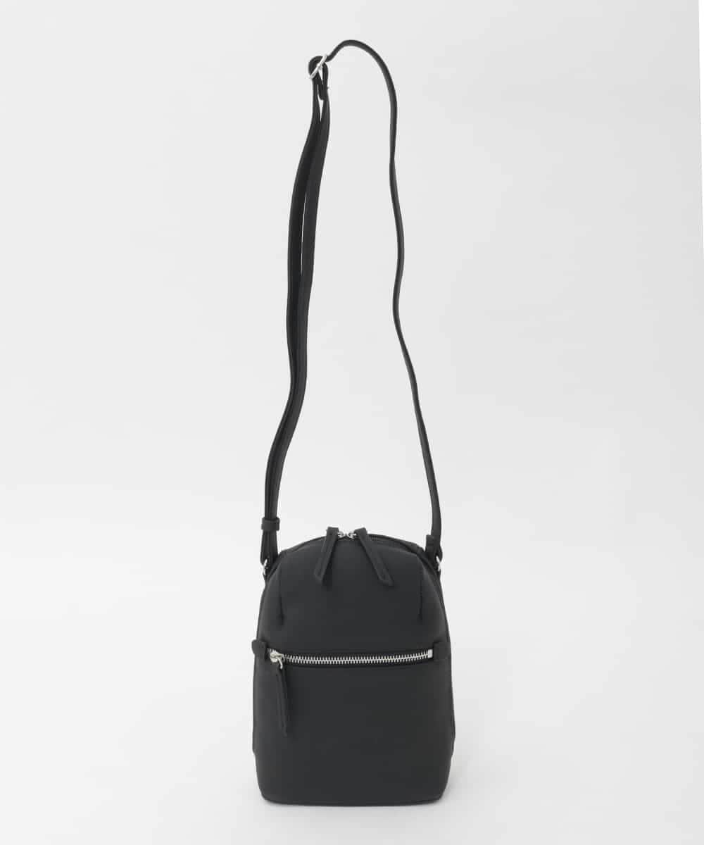 BPKAG80190 MK MICHEL KLEIN BAG(MK ミッシェルクラン バッグ) [300g以下の軽量]牛革ラウンドジップショルダーバッグ ブラック
