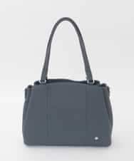 BPKAG81330 MK MICHEL KLEIN BAG(MK ミッシェルクラン バッグ) [2WAY/A4収納可]サークルメタルデザイン牛革トートバッグ ネイビー