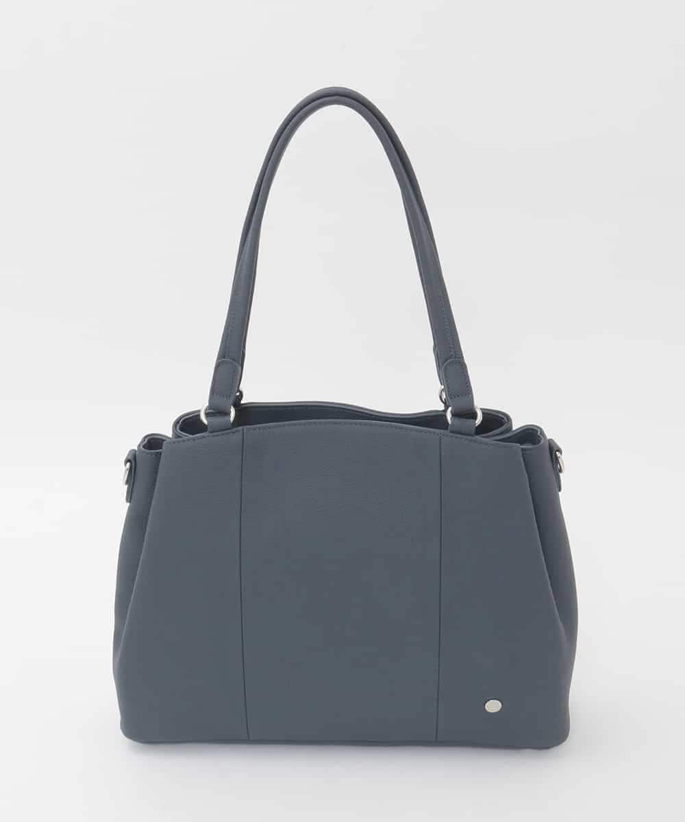 BPKAG81330 MK MICHEL KLEIN BAG(MK ミッシェルクラン バッグ) [2WAY/A4収納可]サークルメタルデザイン牛革トートバッグ ネイビー