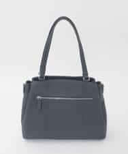 BPKAG81330 MK MICHEL KLEIN BAG(MK ミッシェルクラン バッグ) [2WAY/A4収納可]サークルメタルデザイン牛革トートバッグ ネイビー