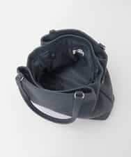 BPKAG81330 MK MICHEL KLEIN BAG(MK ミッシェルクラン バッグ) [2WAY/A4収納可]サークルメタルデザイン牛革トートバッグ ネイビー