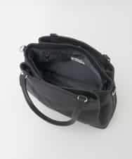 BPKAG81330 MK MICHEL KLEIN BAG(MK ミッシェルクラン バッグ) [2WAY/A4収納可]サークルメタルデザイン牛革トートバッグ ネイビー