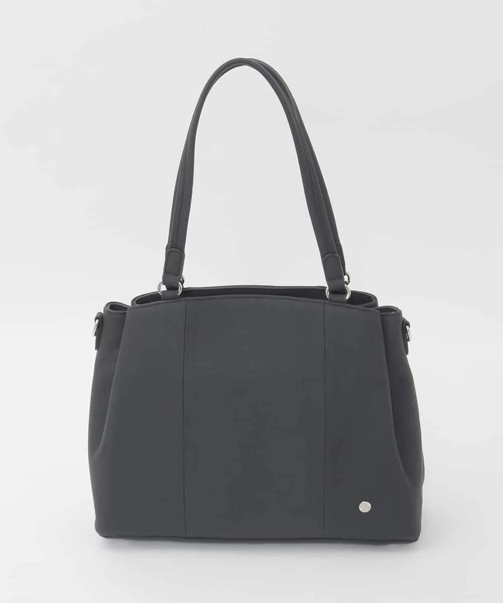 BPKAG81330 MK MICHEL KLEIN BAG(MK ミッシェルクラン バッグ) [2WAY/A4収納可]サークルメタルデザイン牛革トートバッグ ブラック