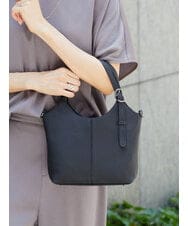 BPKAG86290 MK MICHEL KLEIN BAG(MK ミッシェルクラン バッグ) [2WAY]ベルトデザインレザーミニトート ブラック