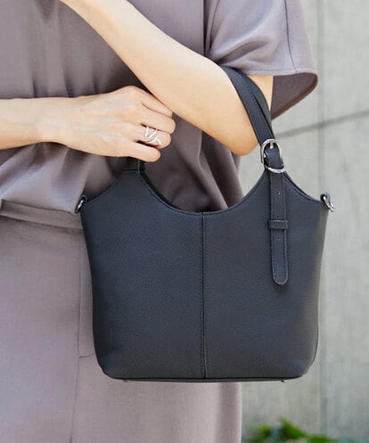 BPKAG86290 MK MICHEL KLEIN BAG [2WAY]ベルトデザインレザーミニトート