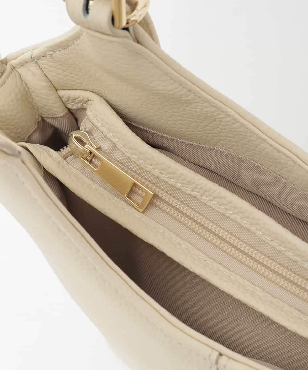 BPKAG86290 MK MICHEL KLEIN BAG(MK ミッシェルクラン バッグ) [2WAY]ベルトデザインレザーミニトート アイボリー
