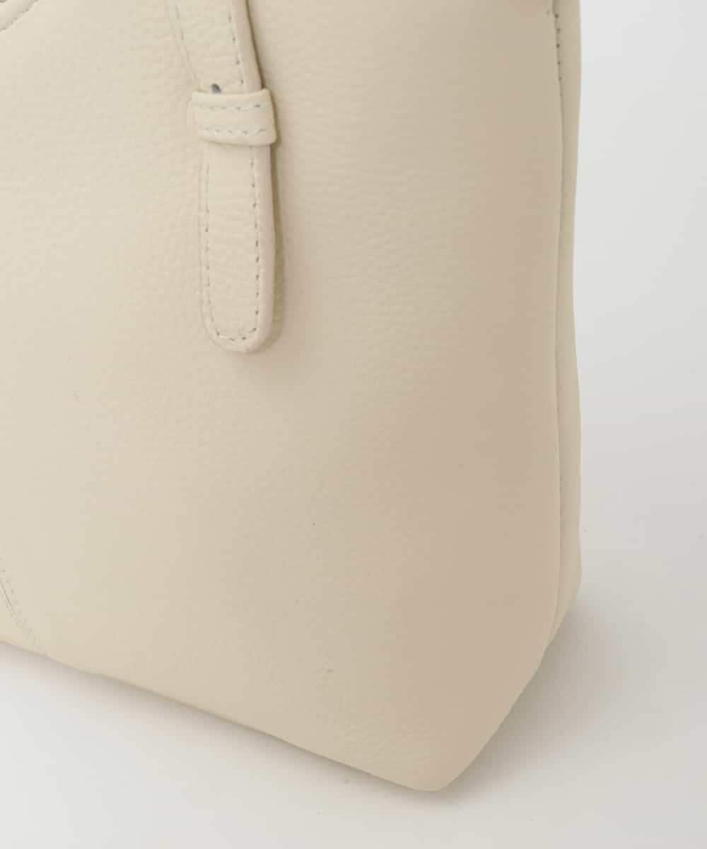 BPKAG86290 MK MICHEL KLEIN BAG(MK ミッシェルクラン バッグ) [2WAY]ベルトデザインレザーミニトート アイボリー