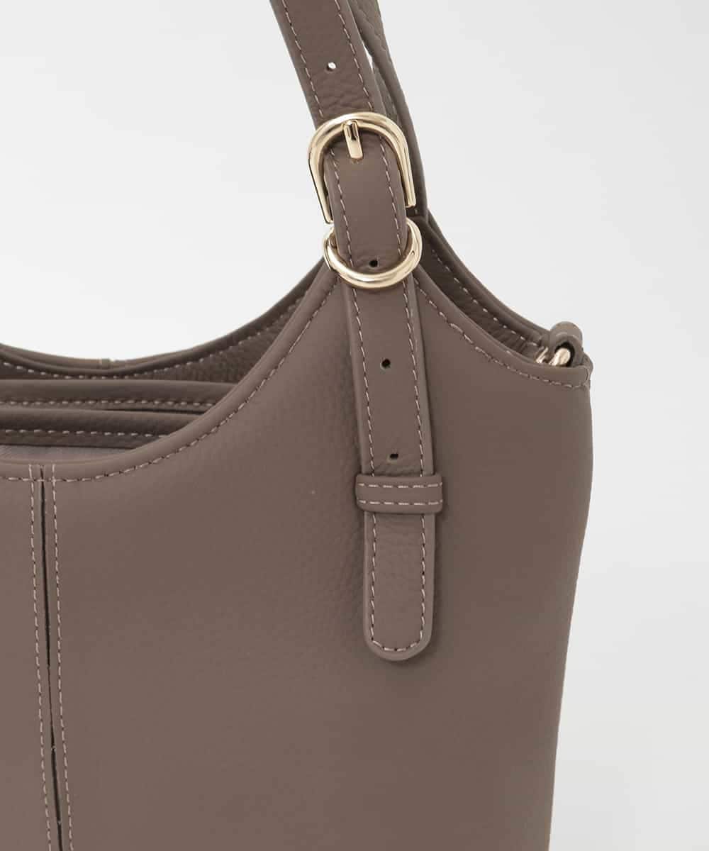 BPKAG86290 MK MICHEL KLEIN BAG(MK ミッシェルクラン バッグ) [2WAY]ベルトデザインレザーミニトート アイボリー