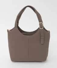 BPKAG86290 MK MICHEL KLEIN BAG(MK ミッシェルクラン バッグ) [2WAY]ベルトデザインレザーミニトート ベージュ