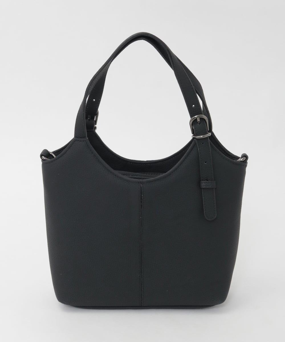 BPKAG86290 MK MICHEL KLEIN BAG(MK ミッシェルクラン バッグ) [2WAY]ベルトデザインレザーミニトート ブラック