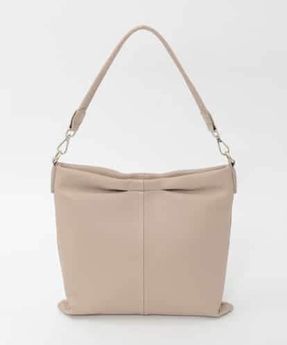 BPKAG87280 MK MICHEL KLEIN BAG [2WAY]タックデザイン牛革スクエアショルダーバッグ