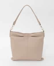 BPKAG87280 MK MICHEL KLEIN BAG(MK ミッシェルクラン バッグ) [2WAY]タックデザイン牛革スクエアショルダーバッグ ベージュ