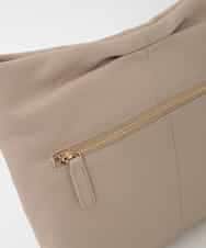 BPKAG87280 MK MICHEL KLEIN BAG(MK ミッシェルクラン バッグ) [2WAY]タックデザイン牛革スクエアショルダーバッグ ベージュ
