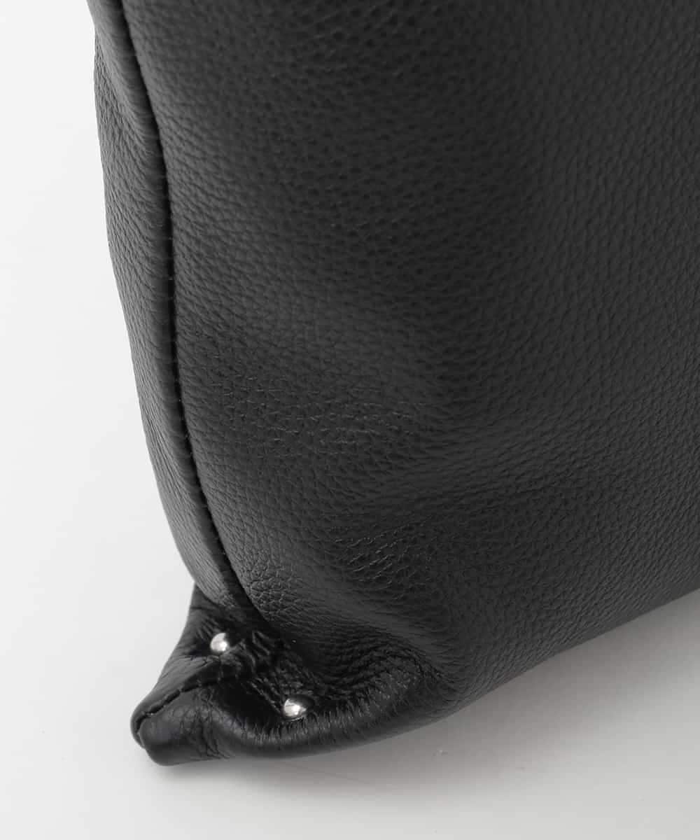 BPKAG87280 MK MICHEL KLEIN BAG(MK ミッシェルクラン バッグ) [2WAY]タックデザイン牛革スクエアショルダーバッグ ベージュ