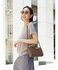 BPKAG88200 MK MICHEL KLEIN BAG(MK ミッシェルクラン バッグ) [軽量]カウレザースクエアミニショルダー ブラウン