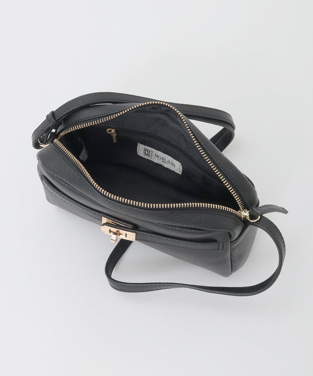 BPKAG88200 MK MICHEL KLEIN BAG(MK ミッシェルクラン バッグ) [軽量]カウレザースクエアミニショルダー ブラウン