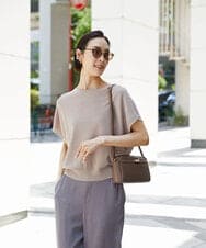 BPKAG88200 MK MICHEL KLEIN BAG(MK ミッシェルクラン バッグ) [軽量]カウレザースクエアミニショルダー ブラウン