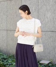 BPKAG88200 MK MICHEL KLEIN BAG(MK ミッシェルクラン バッグ) [軽量]カウレザースクエアミニショルダー ブラウン
