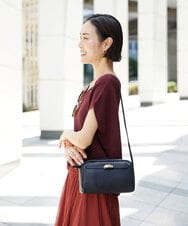 BPKAG88200 MK MICHEL KLEIN BAG(MK ミッシェルクラン バッグ) [軽量]カウレザースクエアミニショルダー ブラウン