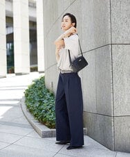 BPKAG88200 MK MICHEL KLEIN BAG(MK ミッシェルクラン バッグ) [軽量]カウレザースクエアミニショルダー ブラウン