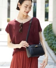 BPKAG88200 MK MICHEL KLEIN BAG(MK ミッシェルクラン バッグ) [軽量]カウレザースクエアミニショルダー ブラック