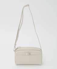 BPKAG88200 MK MICHEL KLEIN BAG(MK ミッシェルクラン バッグ) [軽量]カウレザースクエアミニショルダー アイボリー