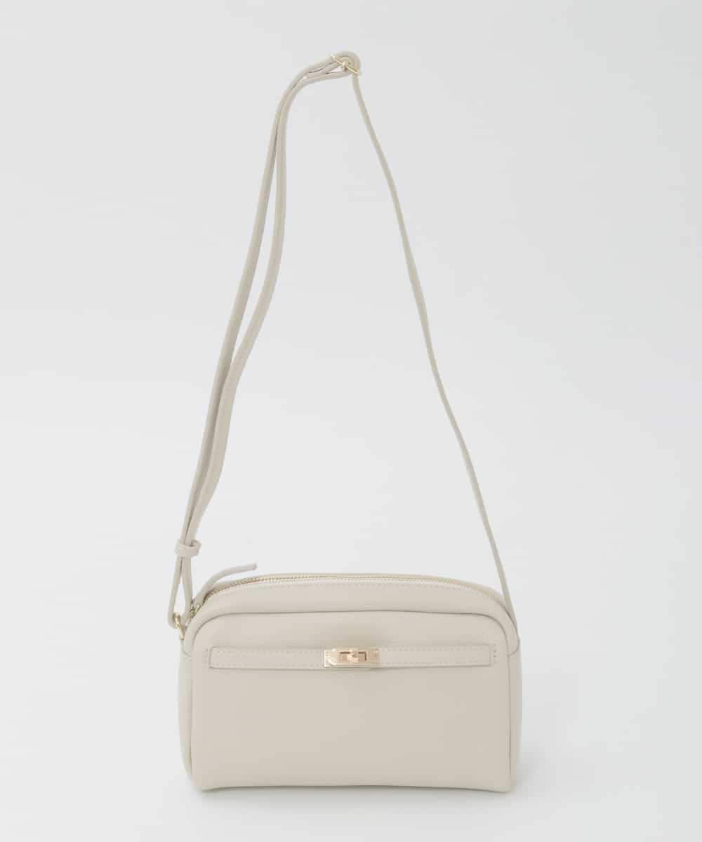 BPKAG88200 MK MICHEL KLEIN BAG(MK ミッシェルクラン バッグ) [軽量]カウレザースクエアミニショルダー アイボリー