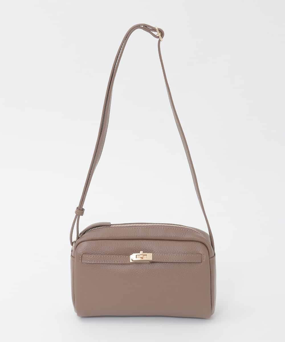 BPKAG88200 MK MICHEL KLEIN BAG(MK ミッシェルクラン バッグ) [軽量]カウレザースクエアミニショルダー ブラウン