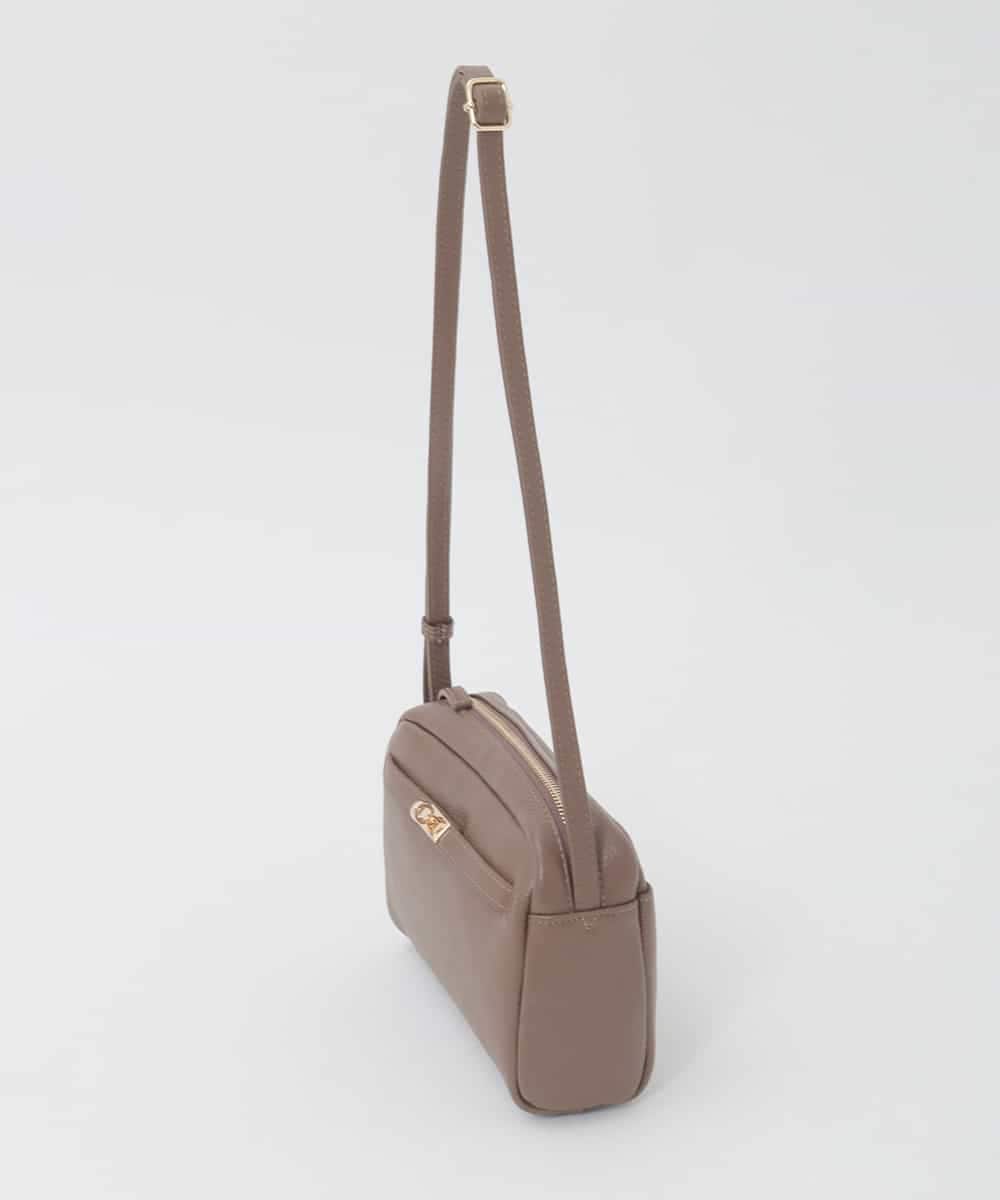 BPKAG88200 MK MICHEL KLEIN BAG(MK ミッシェルクラン バッグ) [軽量]カウレザースクエアミニショルダー ブラウン