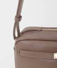 BPKAG88200 MK MICHEL KLEIN BAG(MK ミッシェルクラン バッグ) [軽量]カウレザースクエアミニショルダー ブラウン