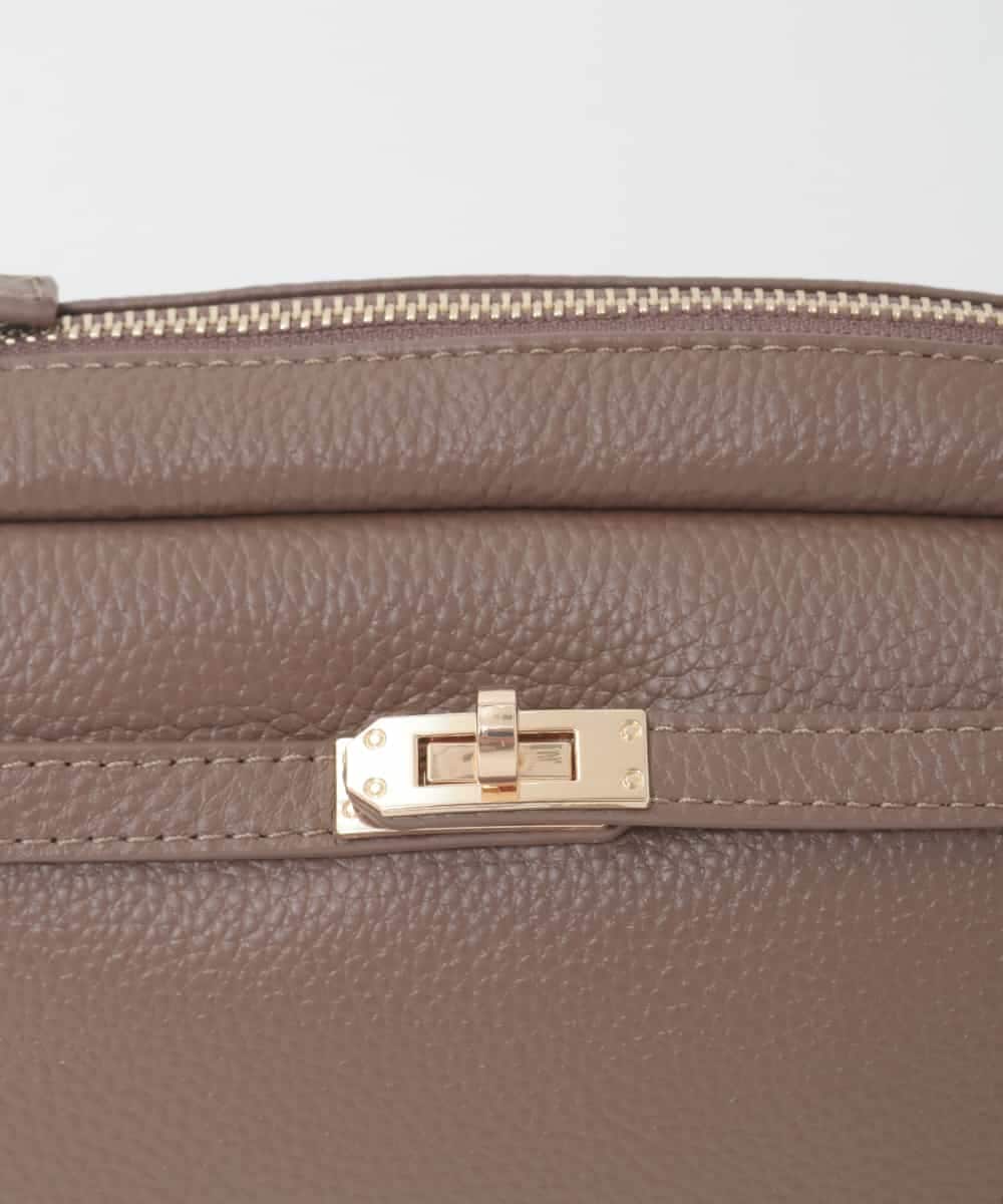 BPKAG88200 MK MICHEL KLEIN BAG(MK ミッシェルクラン バッグ) [軽量]カウレザースクエアミニショルダー ブラウン