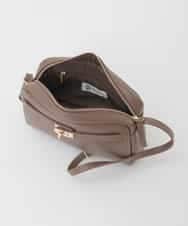 BPKAG88200 MK MICHEL KLEIN BAG(MK ミッシェルクラン バッグ) [軽量]カウレザースクエアミニショルダー ブラウン