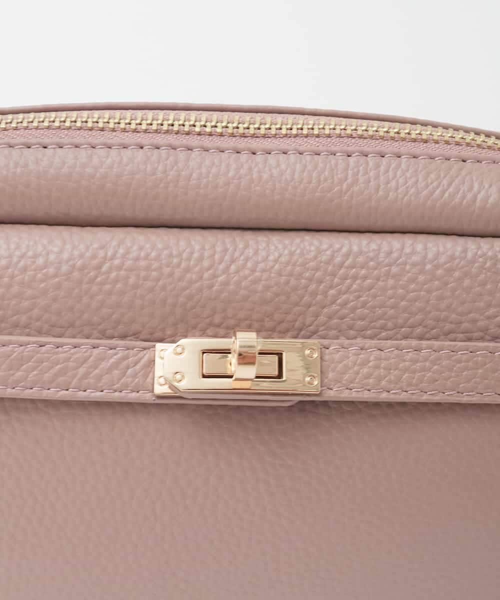 BPKAG88200 MK MICHEL KLEIN BAG(MK ミッシェルクラン バッグ) [軽量]カウレザースクエアミニショルダー ブラウン
