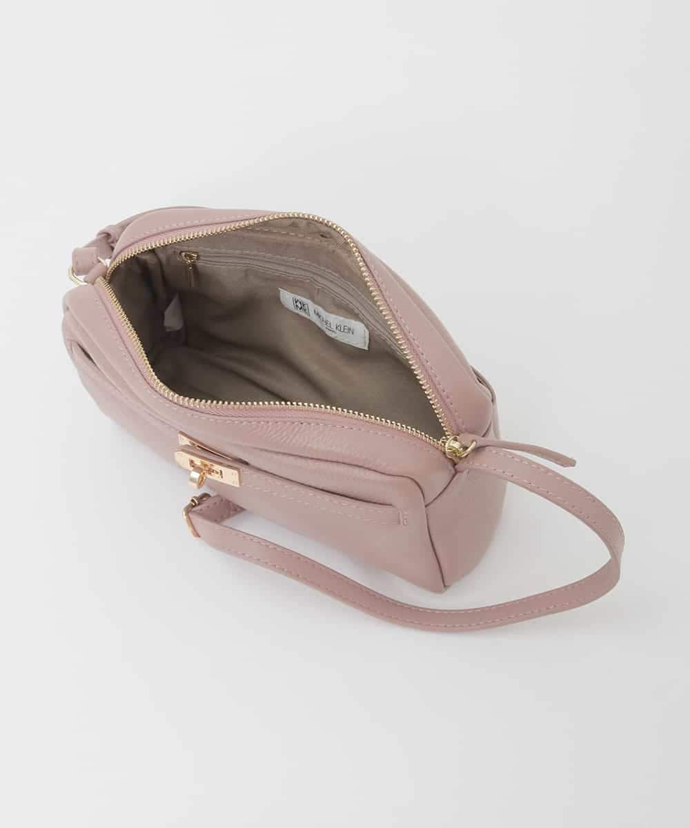 BPKAG88200 MK MICHEL KLEIN BAG(MK ミッシェルクラン バッグ) [軽量]カウレザースクエアミニショルダー ブラウン