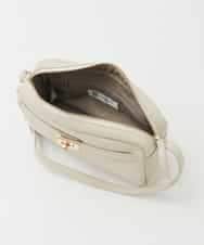 BPKAG88200 MK MICHEL KLEIN BAG(MK ミッシェルクラン バッグ) [軽量]カウレザースクエアミニショルダー ブラウン