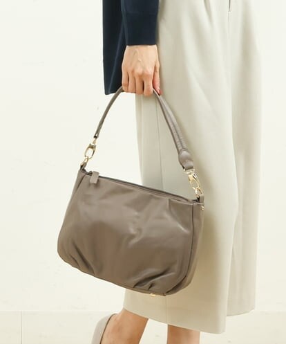 BPKAS01230 MK MICHEL KLEIN BAG [2WAY]カウレザータックデザインミニトートバッグ